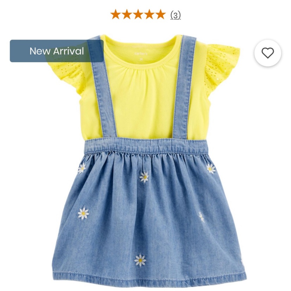 NWT  Piece Flutter Tee & Skirtall Set